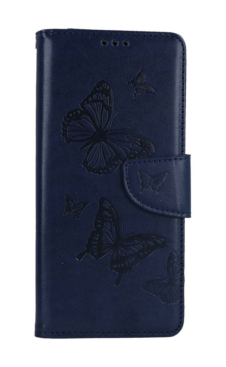 Levně Pouzdro TopQ Xiaomi Redmi 12C knížkové Butterfly modré tmavé 113205 (kryt neboli obal Xiaomi Redmi 12C)