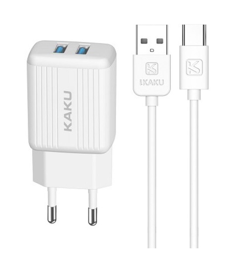 Nabíječka Kakusiga KSC-373 vč. USB-C datového kabelu 12W bílá
