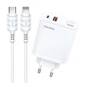 Rychlonabíječka Kakusiga KSC-813 pro iPhone 40W bílá