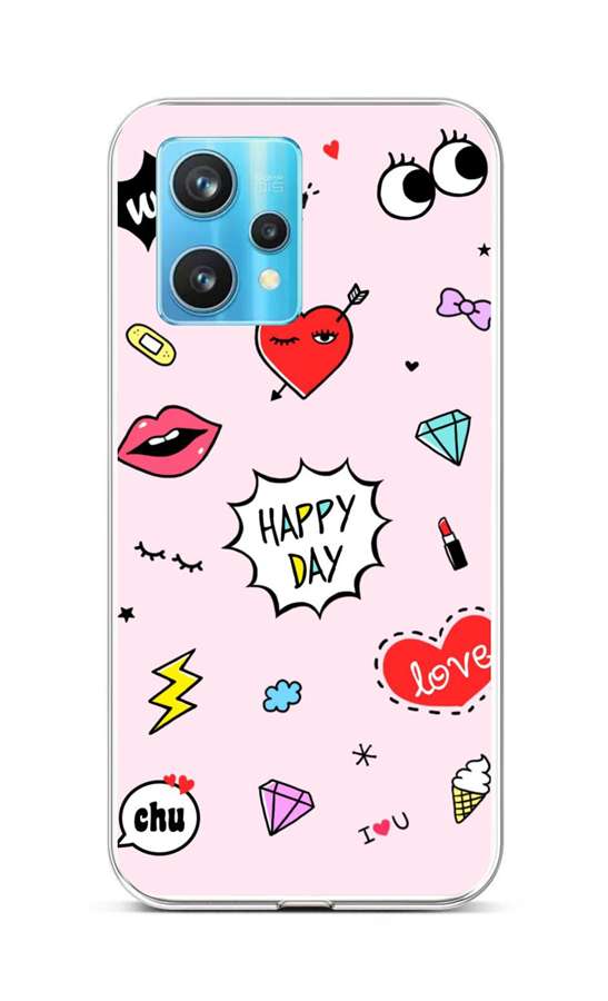 Levně Kryt TopQ Realme 9 Pro+ silikon Happy Day 73215 (pouzdro neboli obal na mobil Realme 9 Pro+)