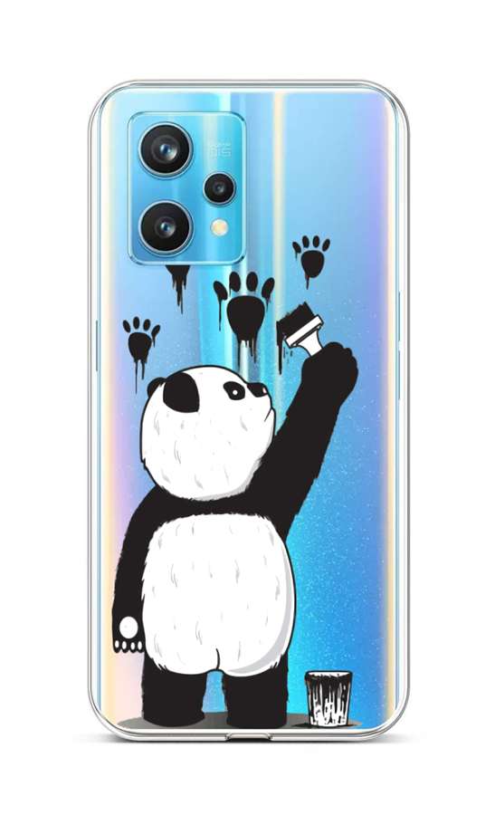 Zadní silikonový kryt na Realme 9 Pro+ Rebel Panda