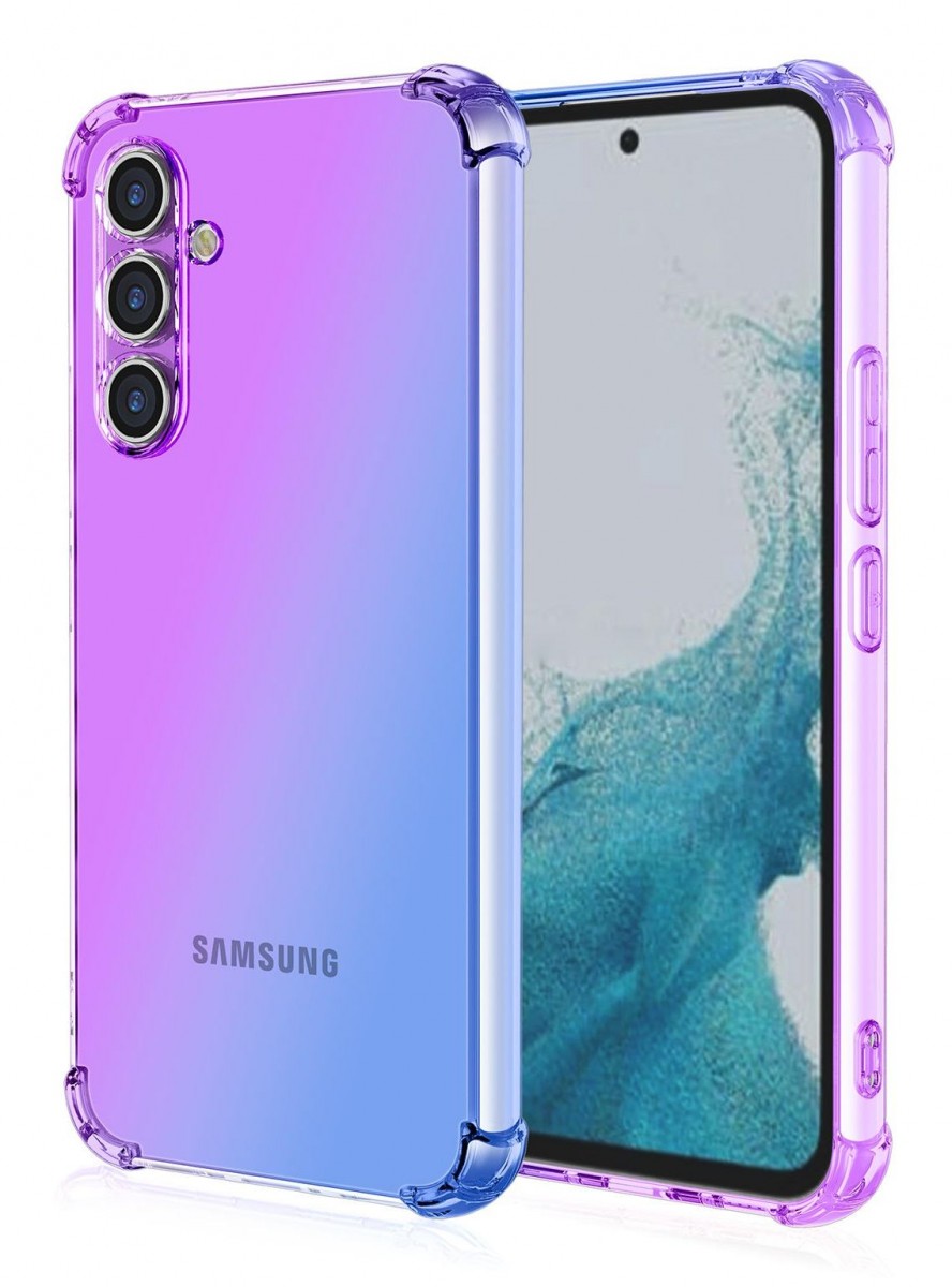 Zadní kryt na Samsung A54 5G Shock duhový fialovo-modrý