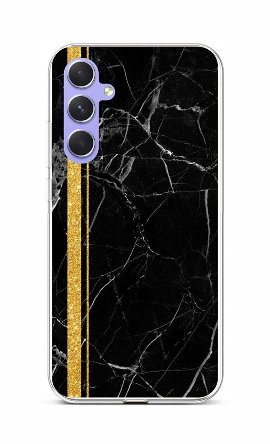 Zadní kryt STYLE na Samsung A54 5G Mramor černo-zlatý
