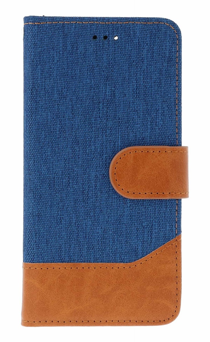 Levně Pouzdro TopQ Jeans iPhone 16e knížkové modré 143229 (kryt neboli obal na mobil iPhone 16e)
