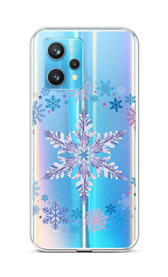 Levně Kryt TopQ Realme 9 Pro+ silikon Snowflake 73229 (pouzdro neboli obal na mobil Realme 9 Pro+)
