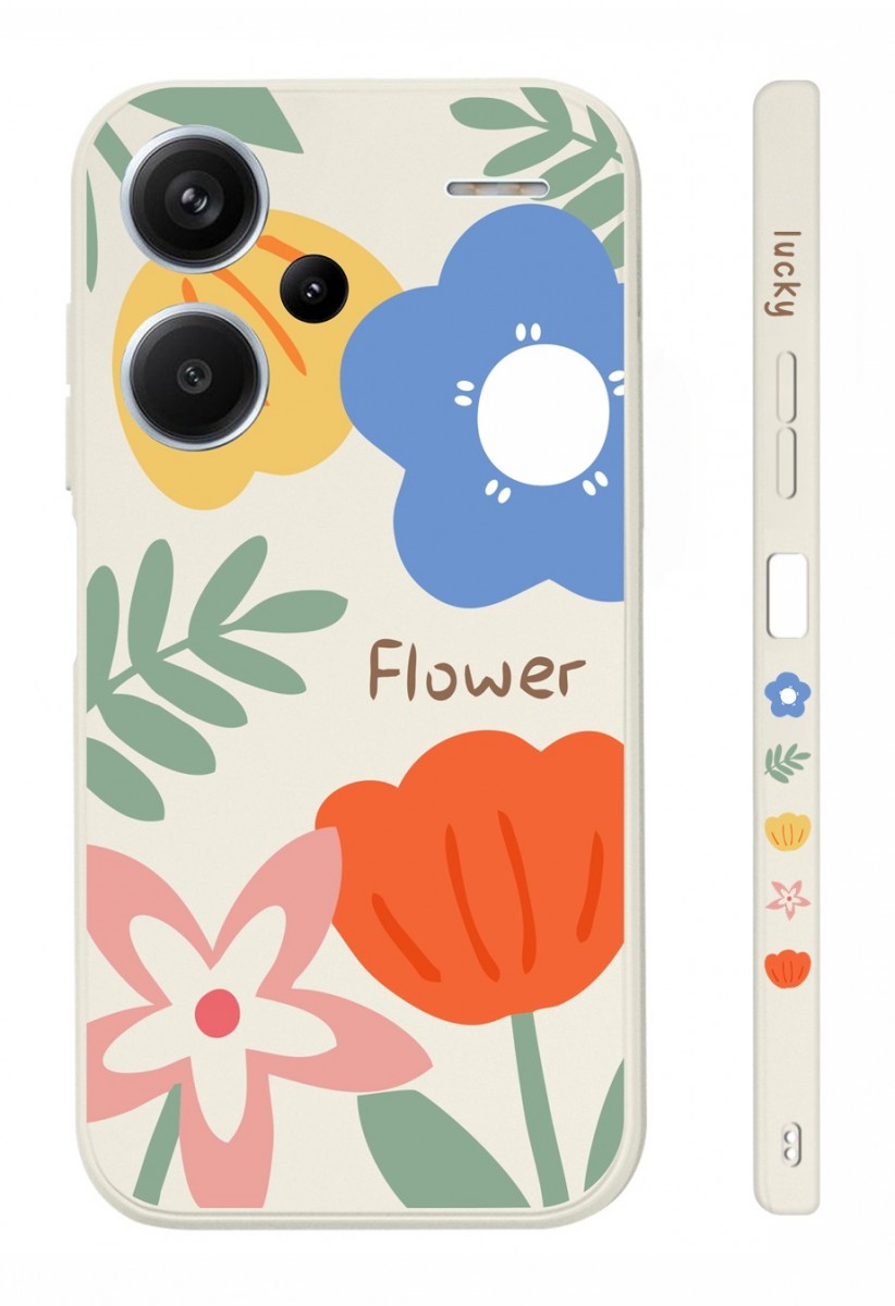 Levně Kryt TopQ Design Xiaomi Redmi Note 13 Pro+ 5G Malované květy 123253 (pouzdro neboli obal na mobil Xiaomi Redmi Note 13 Pro+ 5G)