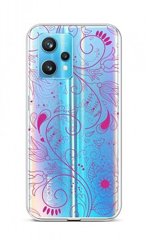 Zadní silikonový kryt na Realme 9 Pro+ Pink Ornament