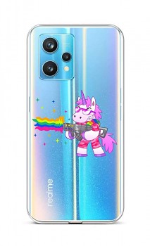 Zadní silikonový kryt na Realme 9 Pro+ Rainbow Gun