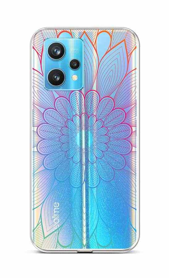 Levně Kryt TopQ Realme 9 Pro+ silikon Rainbow Mandala 73275 (pouzdro neboli obal na mobil Realme 9 Pro+)