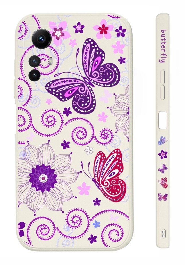 Levně Kryt TopQ Design Xiaomi Redmi Note 12S Fialoví motýlci 123278 (pouzdro neboli obal na mobil Xiaomi Redmi Note 12S)