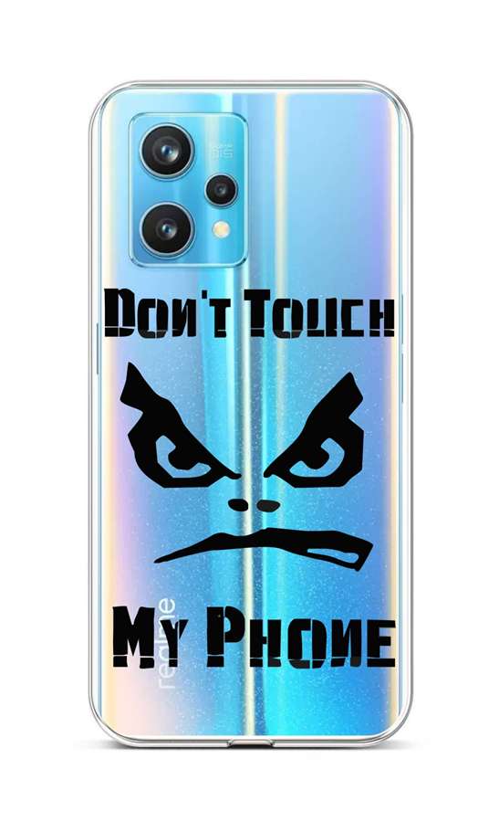 Zadní silikonový kryt na Realme 9 Pro+ Don´t Touch průhledný