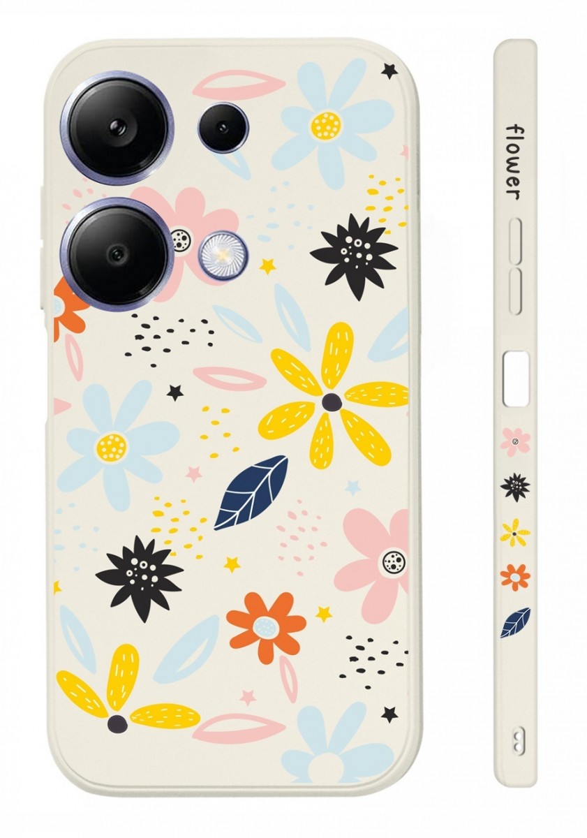 Levně Kryt TopQ Design Xiaomi Redmi Note 13 Pro Barevné kvítky 123302 (pouzdro neboli obal na mobil Xiaomi Redmi Note 13 Pro)