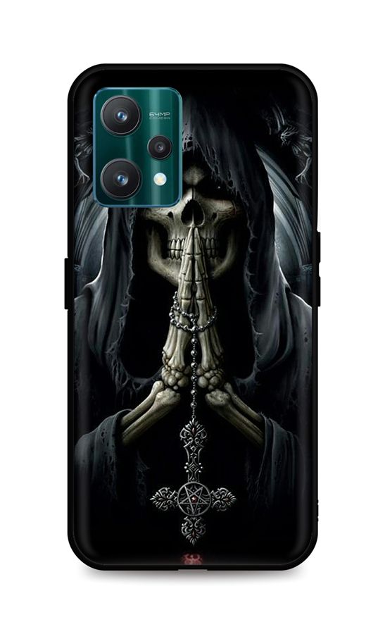 Zadní silikonový kryt DARK na Realme 9 Pro Grim Reaper