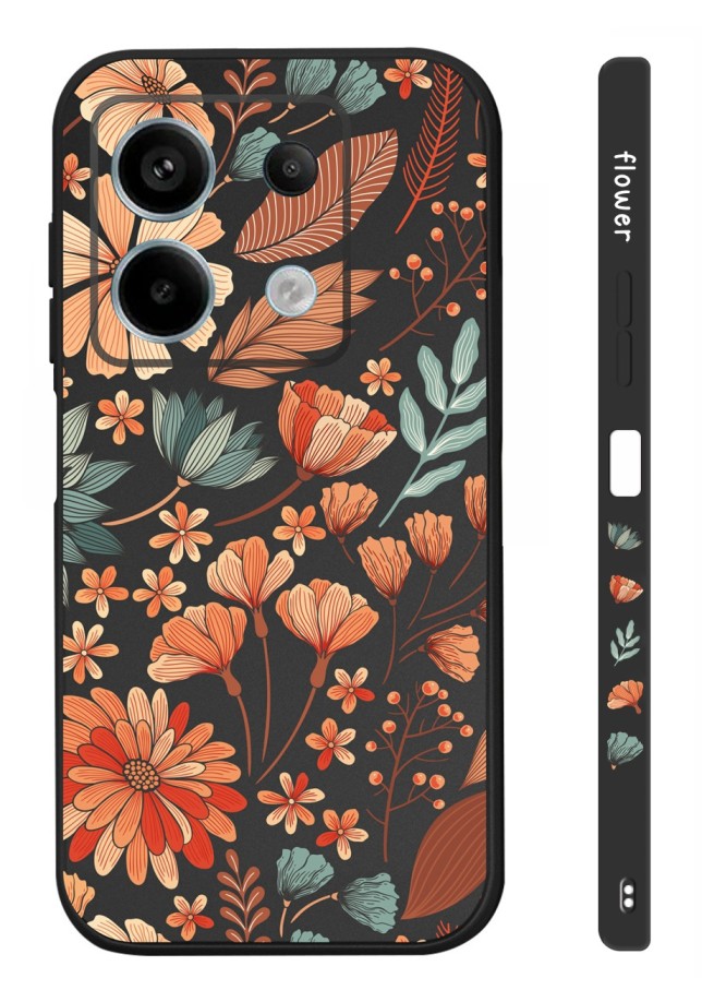 Zadní kryt Design na Xiaomi Redmi Note 13 Pro 5G Luční kvítí černý