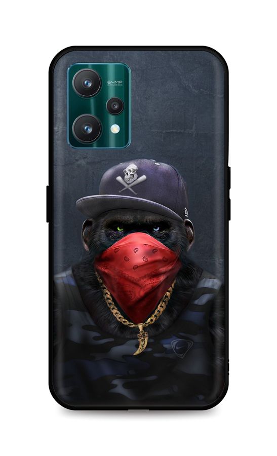 Zadní silikonový kryt DARK na Realme 9 Pro Monkey Gangster