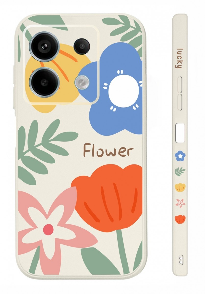 Kryt TopQ Design Xiaomi Redmi Note 13 Pro 5G Malované květy 123324