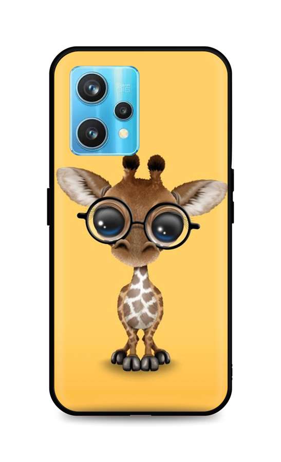 Zadní silikonový kryt DARK na Realme 9 Pro+ Cute Giraffe