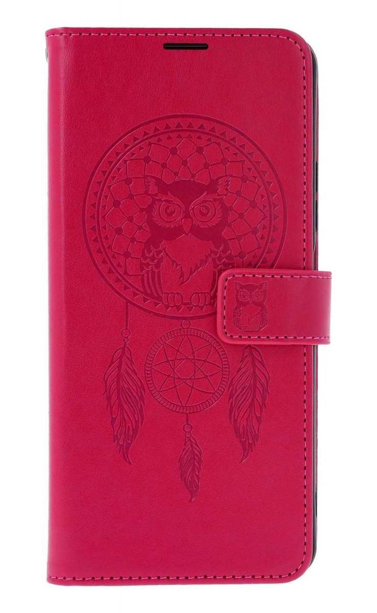 Knížkové pouzdro Mezzo na Xiaomi Redmi 14C Lapač se sovičkou růžové
