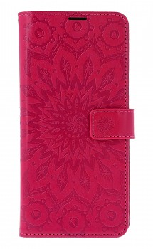 Knížkové pouzdro Mezzo na Xiaomi Redmi 14C Mandala tmavě růžová