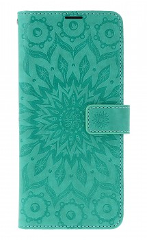 Knížkové pouzdro Mezzo na Xiaomi Redmi 14C Mandala zelená