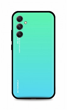 Zadní pevný kryt LUXURY na Samsung A34 duhový zelený