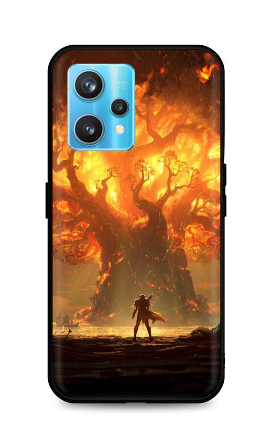Zadní silikonový kryt DARK na Realme 9 Pro+ Warcraft