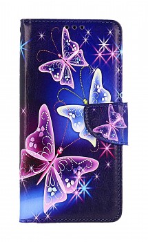 Knížkové pouzdro na Samsung A13 Modré s motýlky