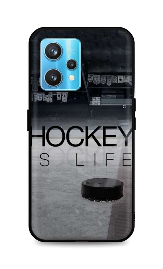 Zadní silikonový kryt DARK na Realme 9 Pro+ Hockey Is Life