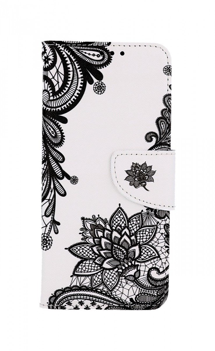 Levně Pouzdro TopQ Xiaomi Redmi Note 11 knížkové Vzor krajky 73407 (obal neboli kryt na mobil Xiaomi Redmi Note 11)