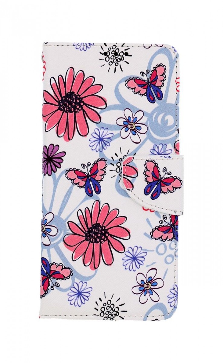 Levně Pouzdro TopQ Samsung A13 knížkové Flowers 73431 (kryt neboli obal na mobil Samsung A13)