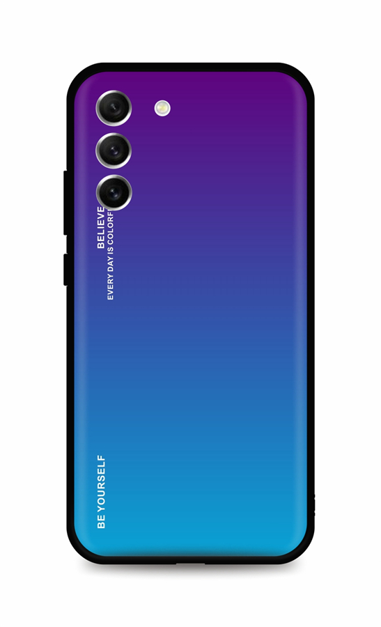 Levně Kryt TopQ LUXURY Samsung S22 Plus pevný duhový purpurový 93458 (pouzdro neboli obal na mobil Samsung S22 Plus)