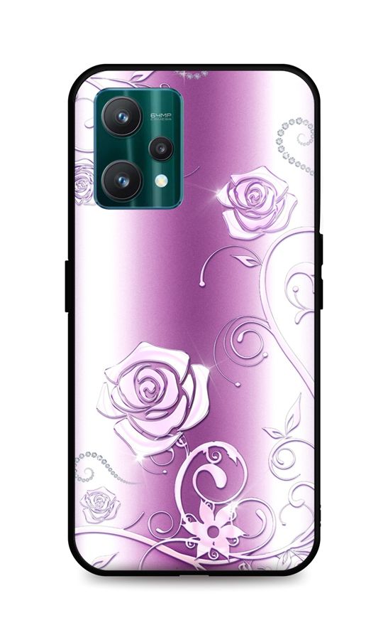 Zadní silikonový kryt DARK na Realme 9 Pro Abstract Roses