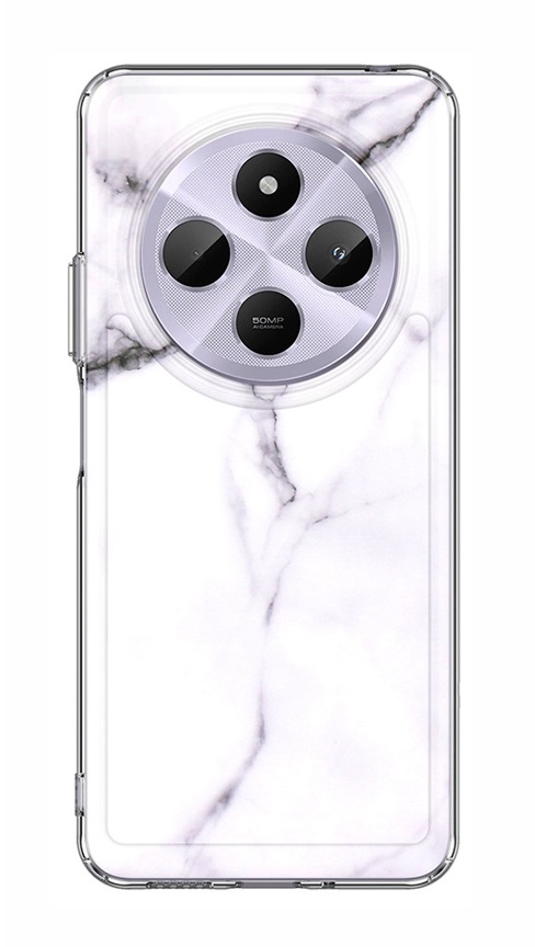 Zadní pevný kryt na Xiaomi Redmi 14C Mramor bílý