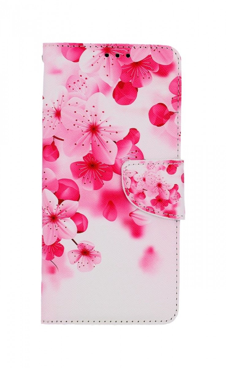 Levně Pouzdro TopQ Samsung A13 knížkové Růžové kvítky 73512 (kryt neboli obal na mobil Samsung A13)