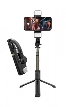 Bluetooth tripod selfie tyč Techsuit Q08d černá