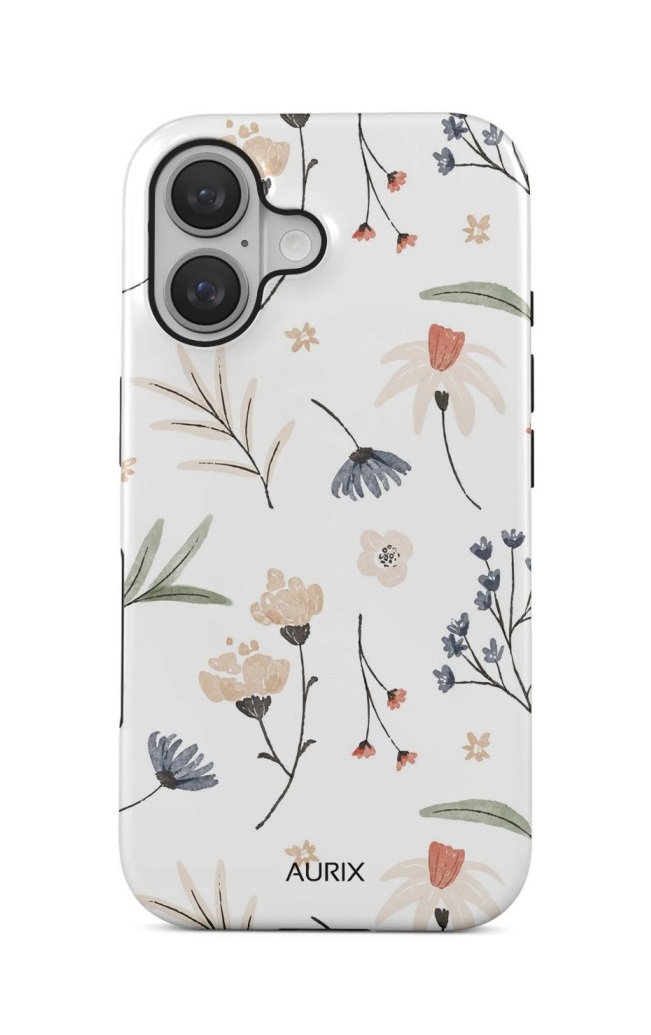 Luxusní kryt AURIX MagSafe na iPhone 16 Floral Fantasy