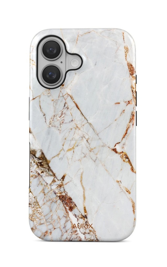 Luxusní kryt AURIX MagSafe na iPhone 16 Antique Marble