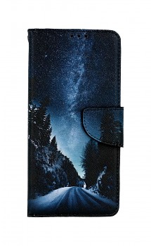 Knížkové pouzdro na Samsung A13 Zimní cesta
