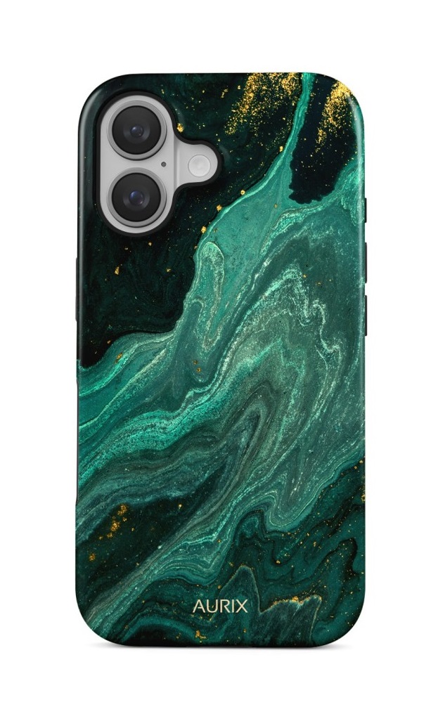 Luxusní kryt AURIX MagSafe na iPhone 16 Green Lagoon