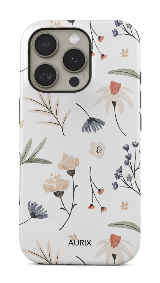 Luxusní kryt AURIX MagSafe na iPhone 16 Pro Floral Fantasy