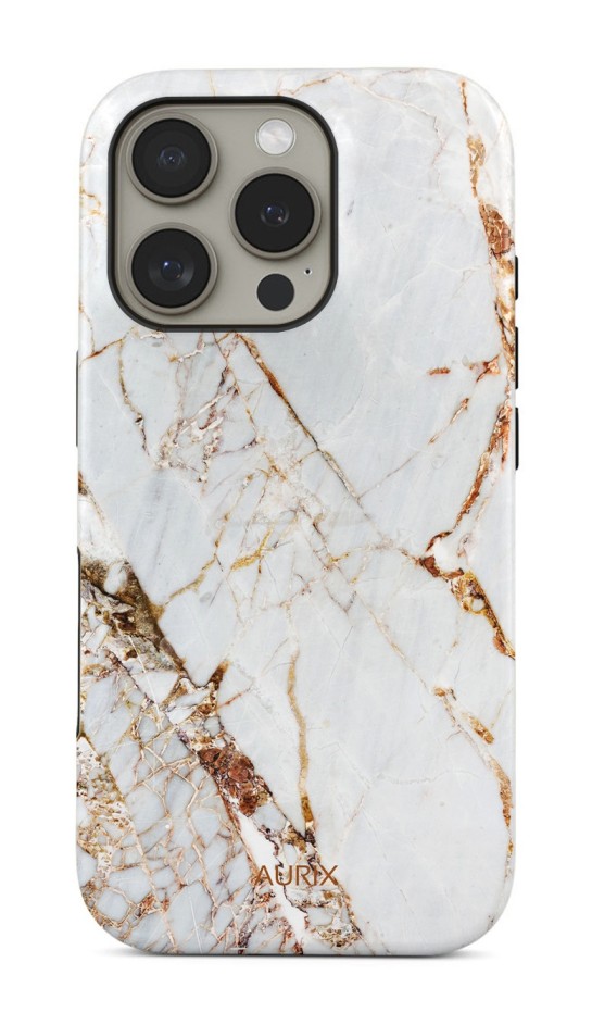 Luxusní kryt AURIX MagSafe na iPhone 16 Pro Antique Marble