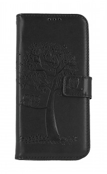 Knížkové pouzdro na Samsung A34 Černý strom sovičky