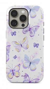 Luxusní kryt AURIX MagSafe na iPhone 16 Pro Max Butterflies