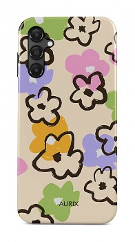 Luxusní kryt AURIX na Samsung A25 5G Flower Drawing
