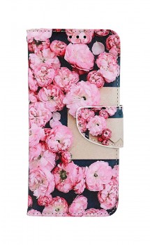 Knížkové pouzdro na Xiaomi Redmi Note 11 Růžové květy