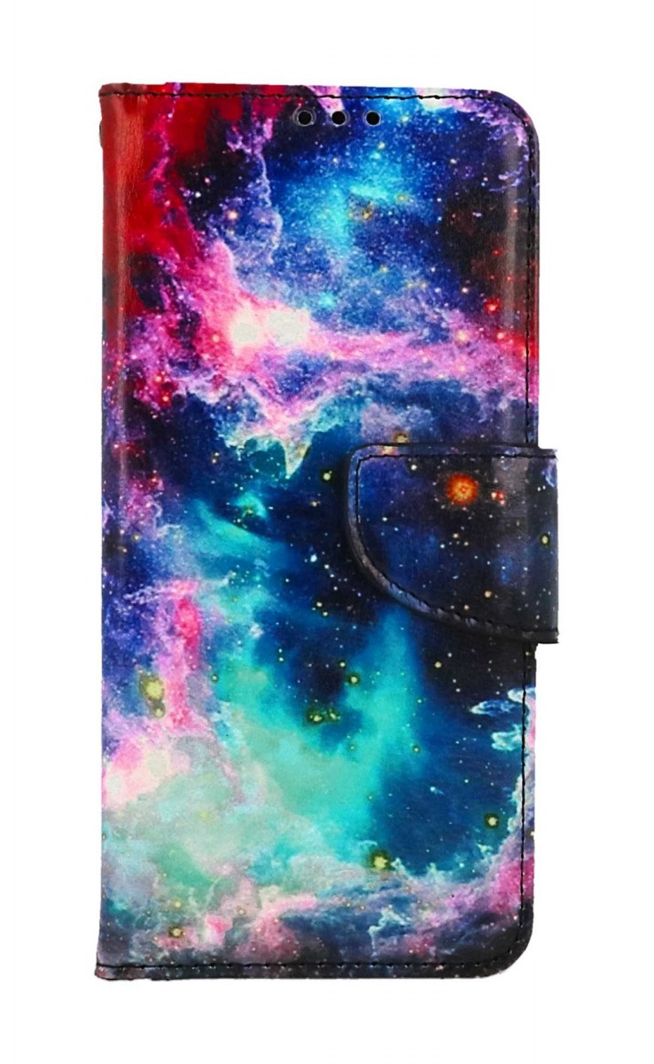 Levně Pouzdro TopQ Xiaomi Redmi Note 11 knížkové Galaxie 73684 (obal neboli kryt na mobil Xiaomi Redmi Note 11)