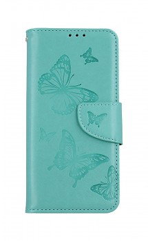 Knížkové pouzdro na Xiaomi Redmi Note 11 Butterfly zelené