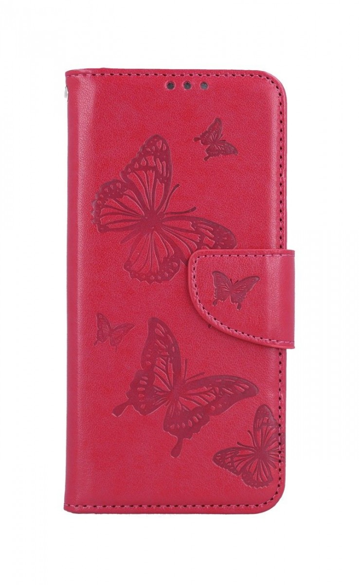 Knížkové pouzdro na Xiaomi Redmi Note 11 Butterfly růžové