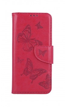 Knížkové pouzdro na Xiaomi Redmi Note 11 Butterfly růžové