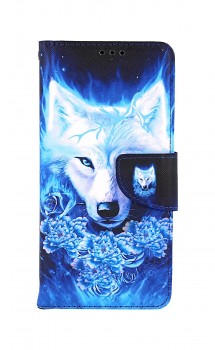 Knížkové pouzdro na Xiaomi Redmi Note 11 Pro Tyrkysový vlk
